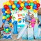 Beach Ball Themed 1st Birthday Party Decorations (Blue) 12 inches, 5 inches